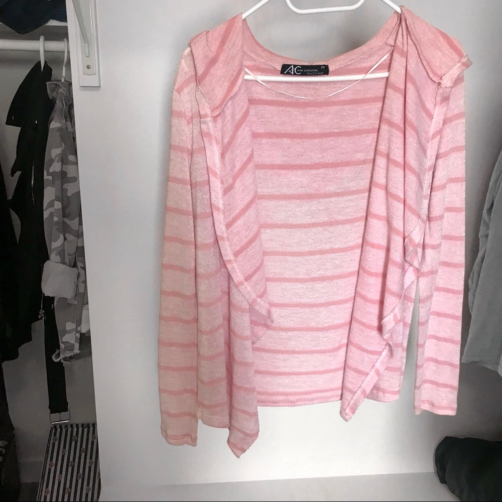 Woman Cardigan with Hood Rose Size S/36